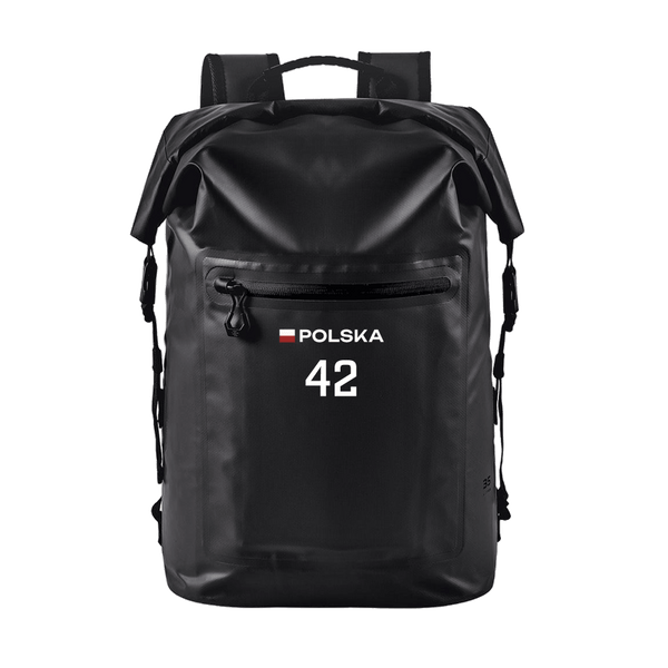 Technical Roll Top Waterproof Backpack 35L (BLACK) | Poland U20 Mixed Spring 2025
