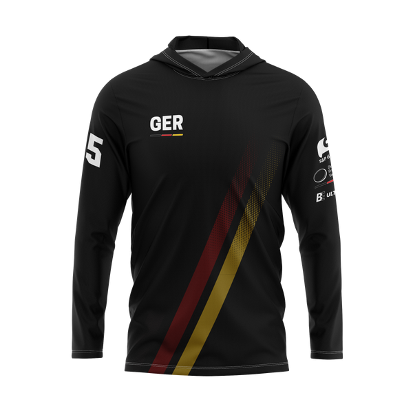 Full Sub N-Knit Sun Hoodie (BLACK) | Germany Beach Hannover Winter 2025